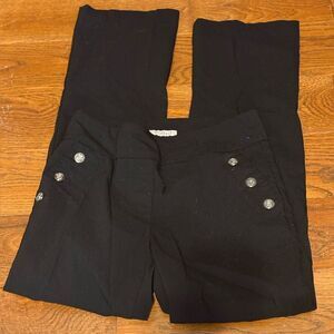 Roz & Ali Black pull on dress Pants size 4